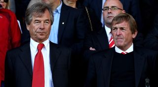 Martin Broughton and Kenny Dalglish at Anfield