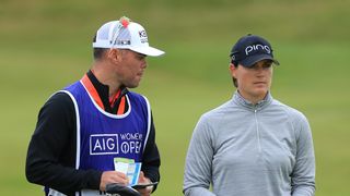 Jamie Longman and Caroline Masson at the 2020 AIG Women's Open at Royal Troon