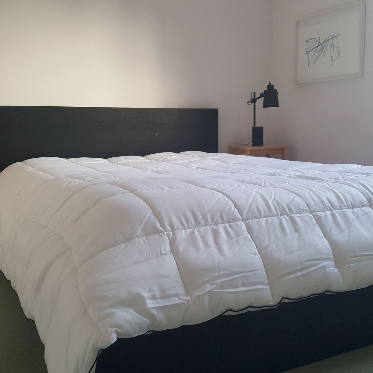 The Panda Cloud duvet being tested