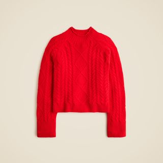 Cable-Knit Rollneck™ Sweater in Supersoft Yarn