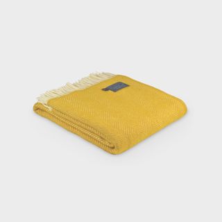 Herringbone Blanket: Buttercup Yellow