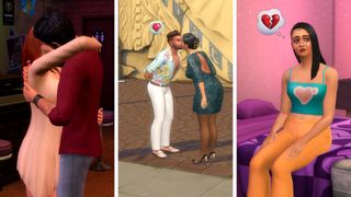 Screenshots from The Sims 4 Lovestruck expansion pack.