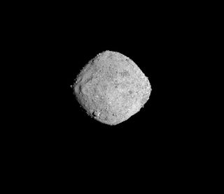 NASA’s OSIRIS-REx spacecraft captured this photo of the asteroid Bennu on Nov. 16, 2018, from a distance of 85 miles (136 kilometers). OSIRIS-REx arrived at the space rock on Dec. 3.