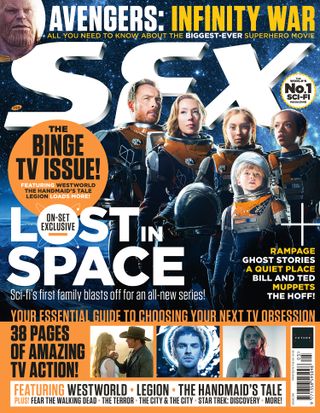 The cover of SFX magazine issue no. 299, featuring Netflix's Lost in Space.