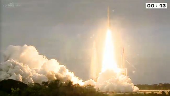 European Rocket Launches 2 Communications Satellites Into Orbit Space 1492