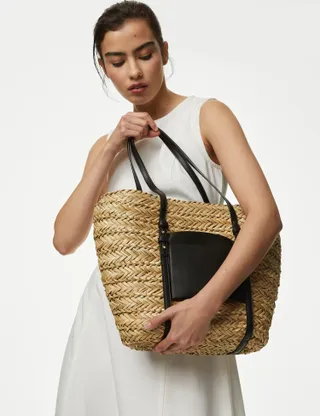 M&S Collection, Straw Tote Bag