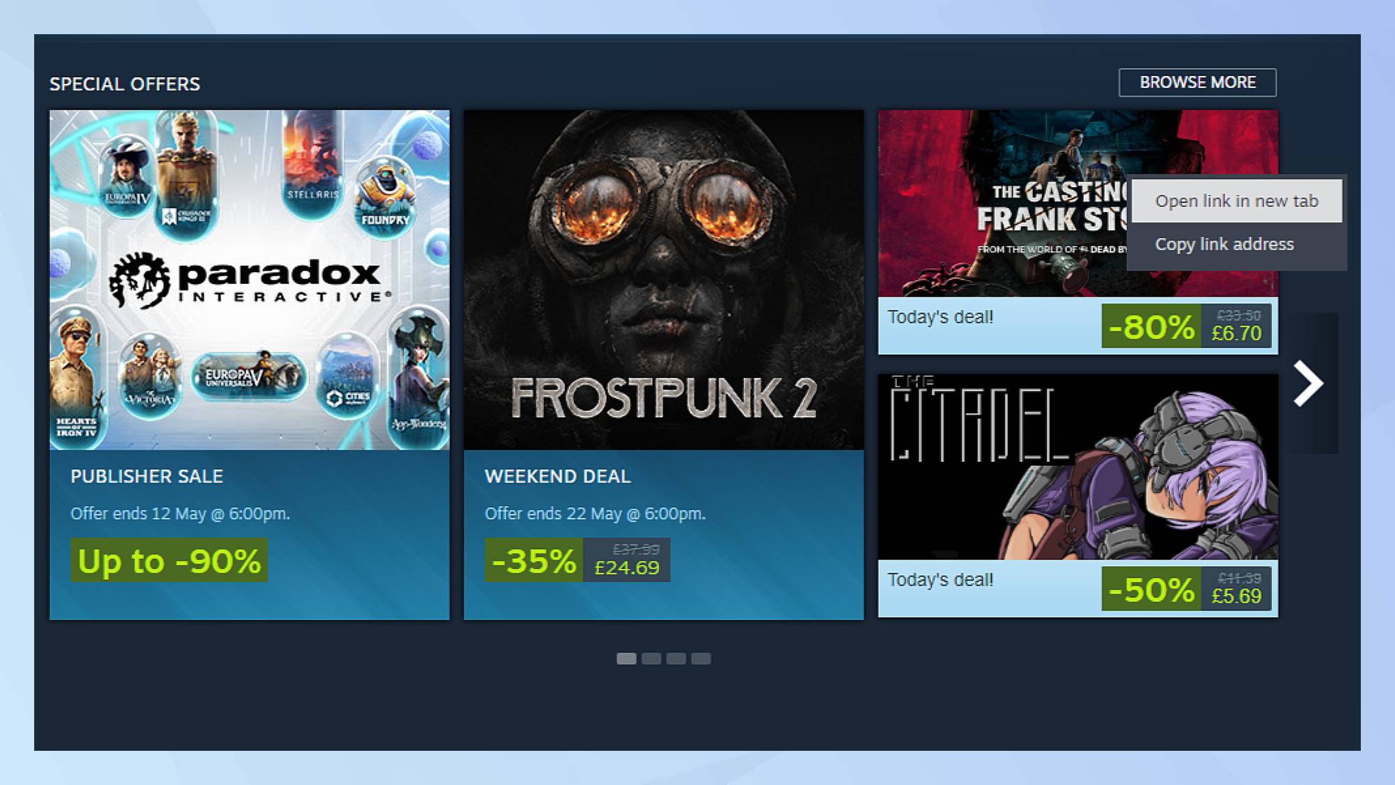 تصویر فروشگاه Steam