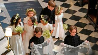 Harry and Meghan's pageboys and bridesmaids.