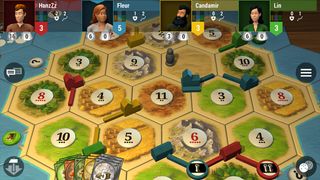 A Catan boardgame