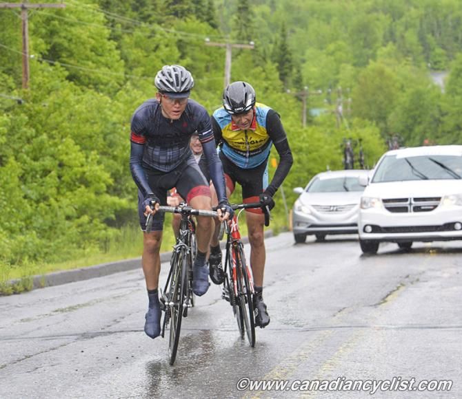 Tom Skujins (Hincapie Sportswear) sets tempo on the final climb