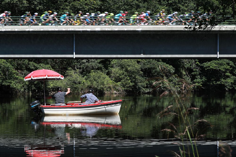 waterborn fans have a unique vantage point at the Tour de France.