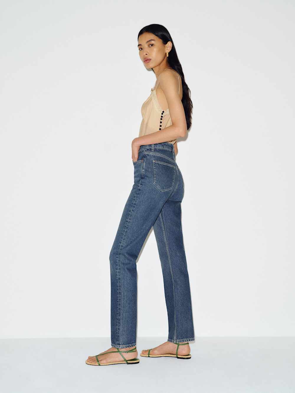 Cynthia High Rise Straight Jeans