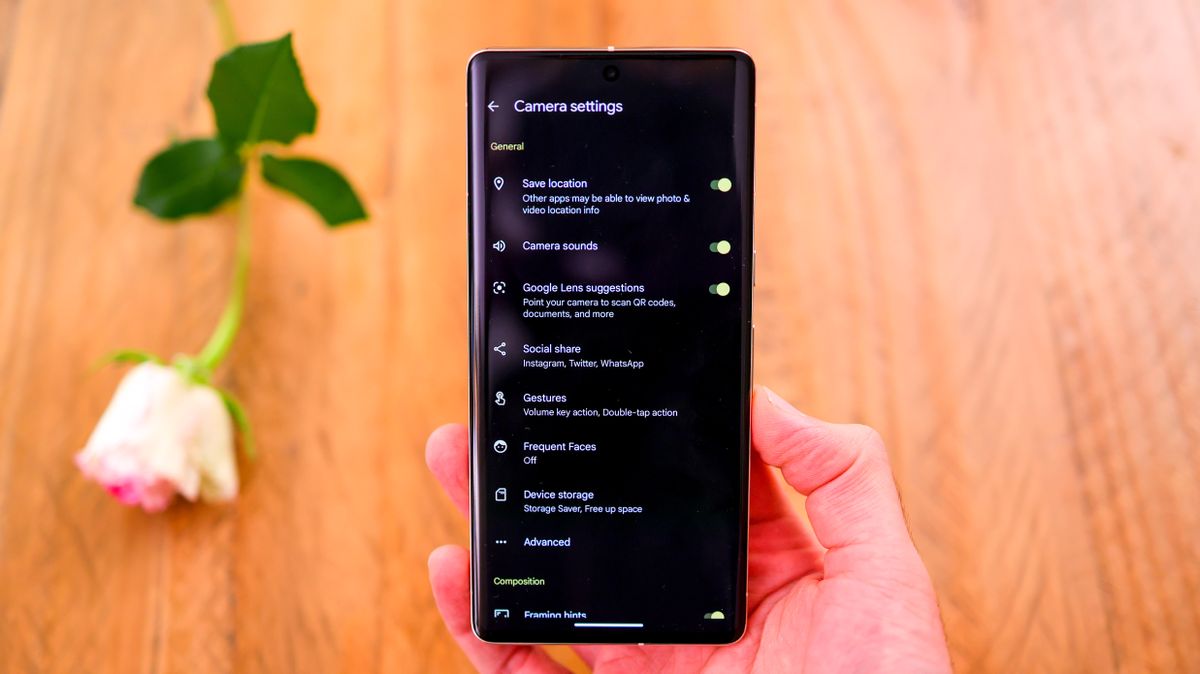 A photo of the Google Pixel 7 Pro