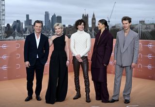 Zendaya attends the photocall for Dune: Part Two in London alongside her costars.