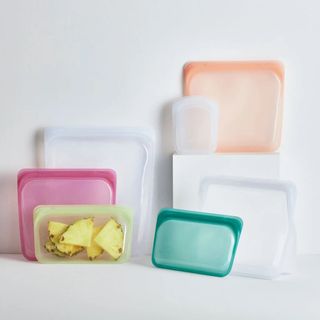 Stasher pastel-colored silicone food storage bags
