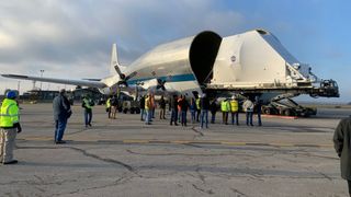 The transport plane has been flying NASA cargo for more than five decades.