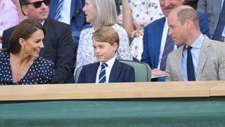Princess Catherine, Prince George and Prince William attend The Wimbledon Men's Singles Final