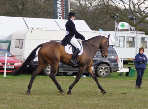 Gill Watson warming Sophie Jenman up at Belton 2014