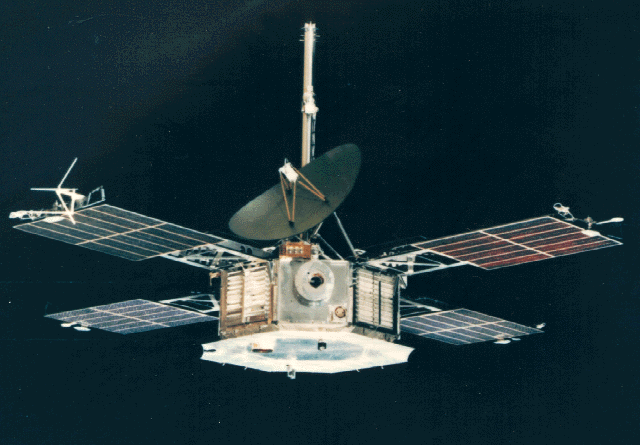 An artist's impression of NASA's Mariner 5 spacecraft.