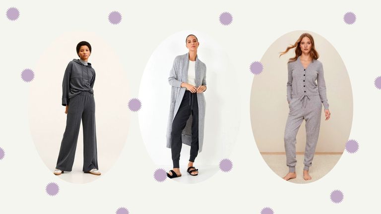 Best loungewear for women models wearing loungewear from Mango, Hush and The White Company
