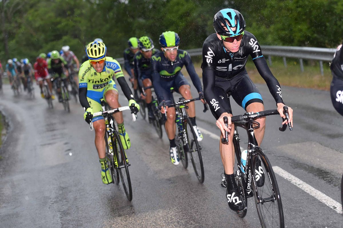 Chris Froome had a tough day in the peloton