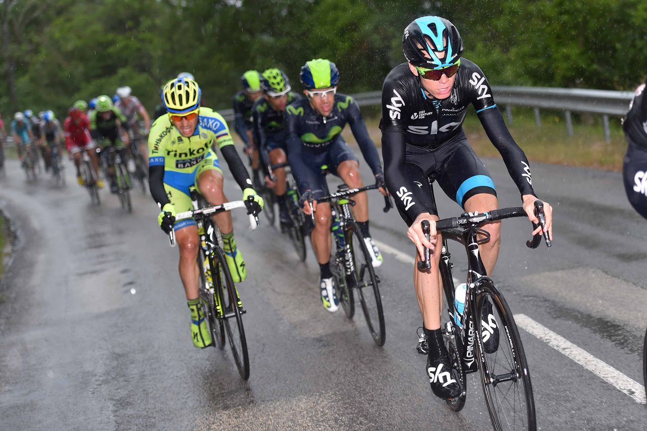 Chris Froome had a tough day in the peloton
