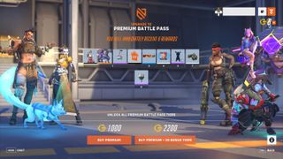 An image showing the premium battle pass for Overwatch 2 season 1.
