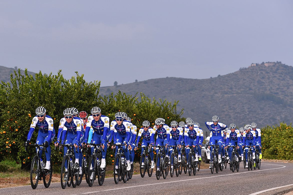 The 2017 Quick-Step Floors team trains in Calpe