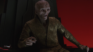 Snoke in The Last Jedi