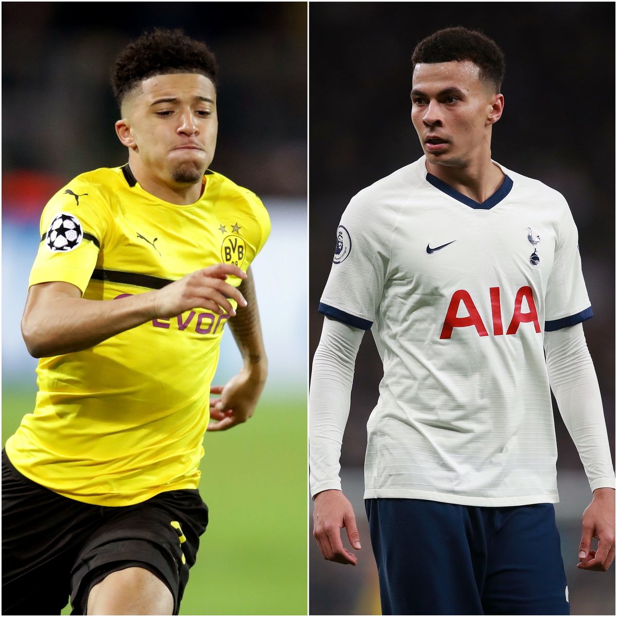 Jadon Sancho and Dele Alli