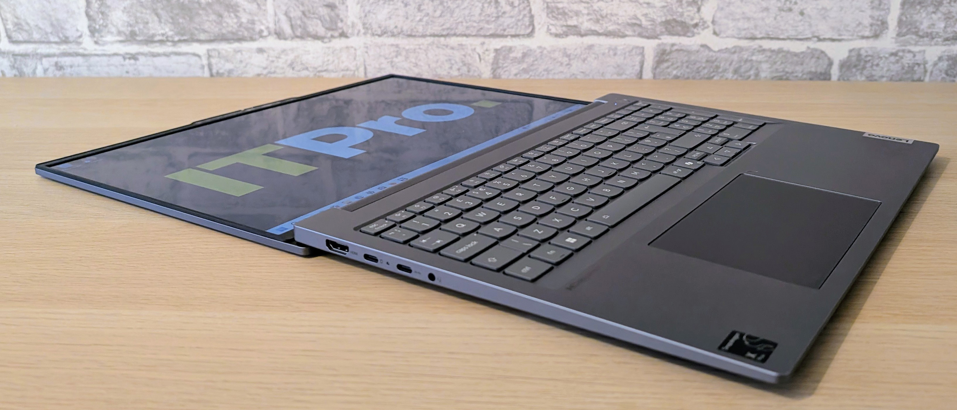 The Lenovo ThinkBook 16 Gen 7 on a desk