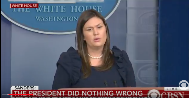 Sarah Huckabee Sanders. 