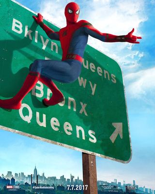 Spider-Man: Homecoming < Spidey on highway sign