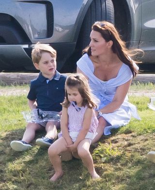 Princess Charlotte, Kate Middleton and Prince George