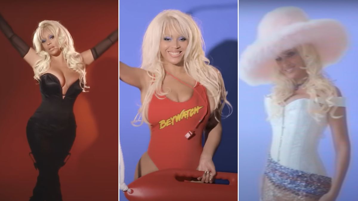 Beyoncé s'habille dans les tenues les plus célèbres de Pamela Anderson pour un nouveau clip