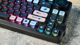 A space-themed Gamakay LK75 wireless mechanical keyboard