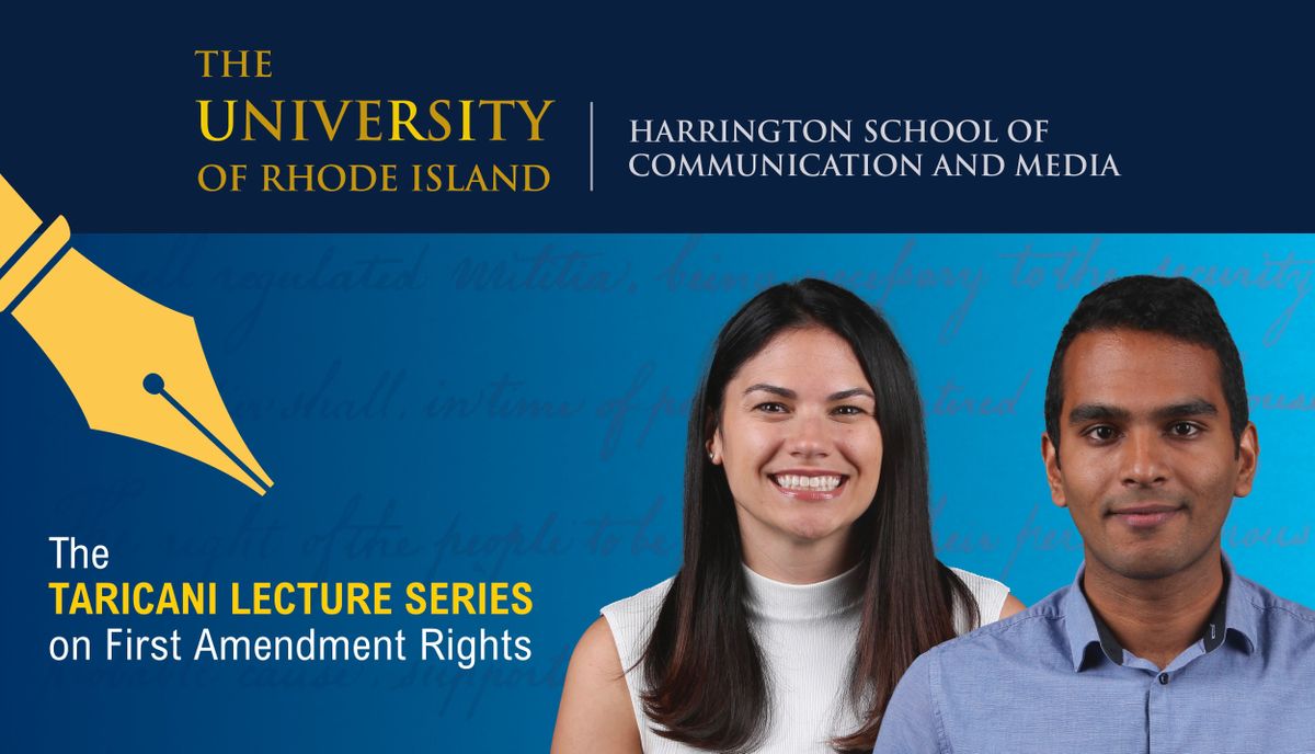 Neil Bedi and Kathleen McGrory speak on investigative reporting in the Taricani Lecture Series