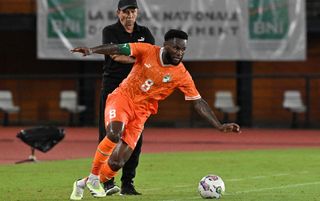 Ivory Coast AFCON 2023 squad: Franck Kessie keeps the ball in play as Jean-Louis Gasset watches on