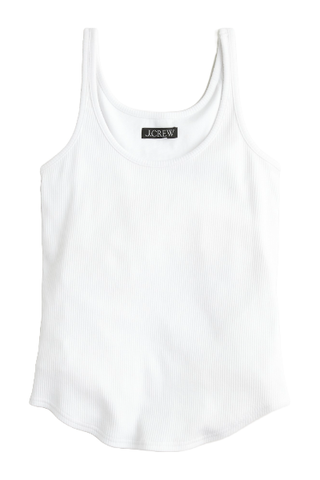 J.Crew Vintage Rib Shelf-Bra Tank Top