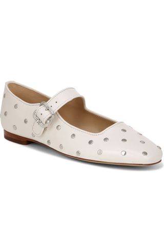 Michaela Stud Mary Jane Flat