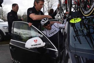 Fabian Cancellara (Trek) crashed out of E3 Harelbeke