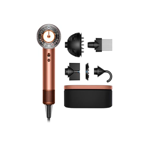 Dyson Supersonic Nural&amp;trade; Hair Dryer, No Heat Damage, 5 Intelligent Attachments With Diffuser &amp;amp; Styling Concentrator, Scalp Health, All Hair Types