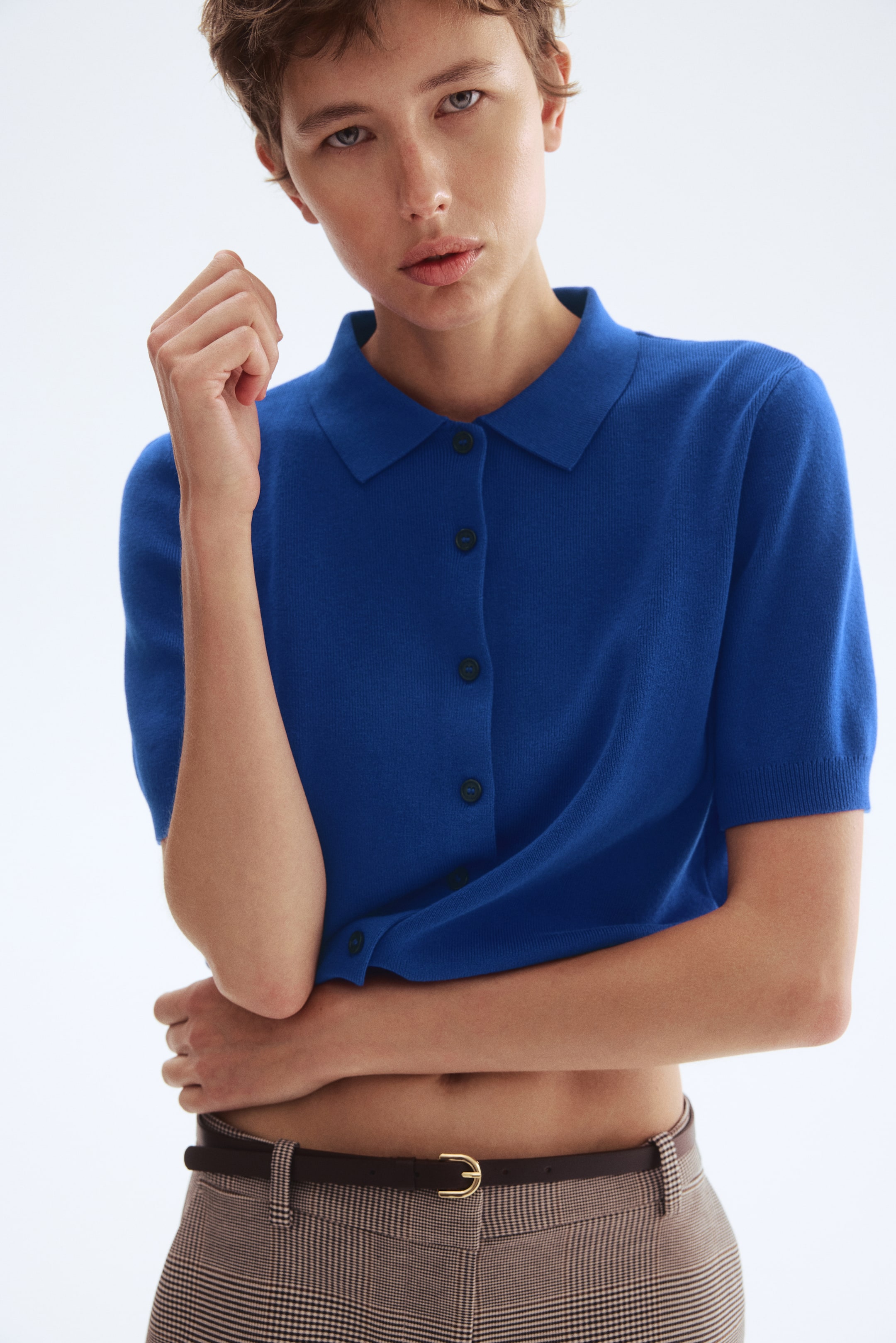 Collared Cardigan - Dark Brown