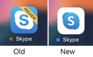 Skype Icon - Old Vs New