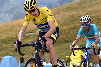 Chris Froome on stage seventeen of the 2015 Tour de France
