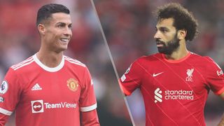 Cristiano Ronaldo of Manchester United and Mohamed Salah of Liverpool 