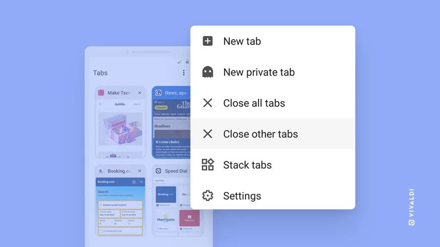 Vivaldi Browser features