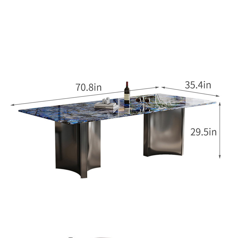 Allnicedt Modern Luxury Microlite Stone Dining Table | Wayfair