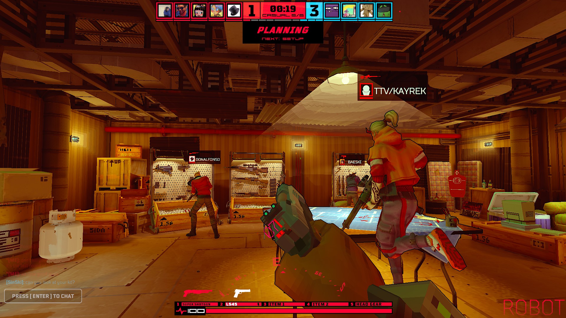 The bomber setup room in Due Process.