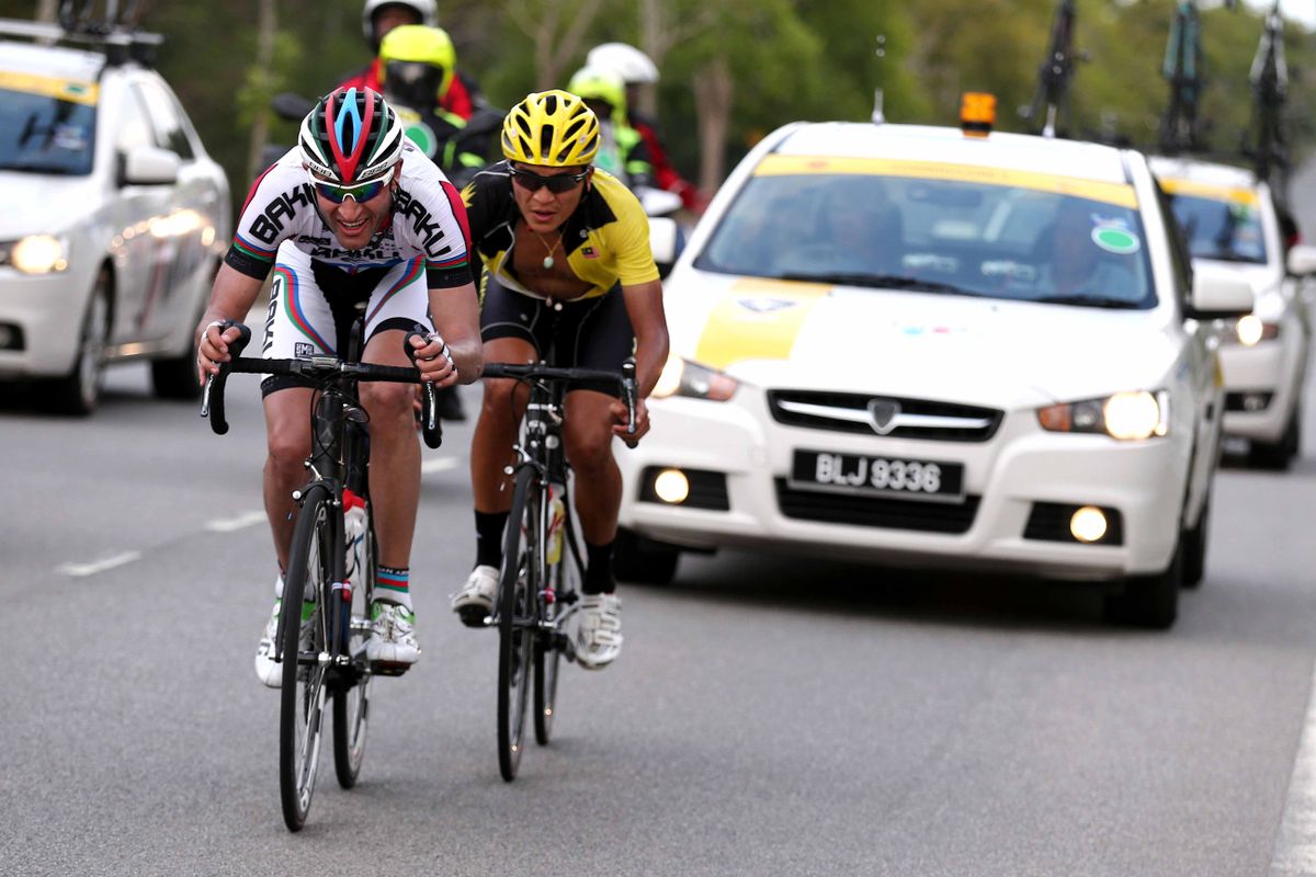 Elchin Asadov (Synergy Baku Cycling Project) and Sea Keong Loh (Malaysia)